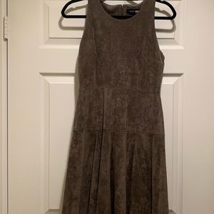 Ivanka Trump suede grey dress